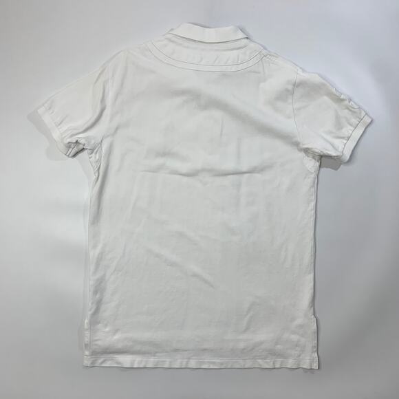 Polo Ralph Lauren Shirt Mens L Large White Cotton Big Pony Neck Stole Feature - Picture 9 of 12